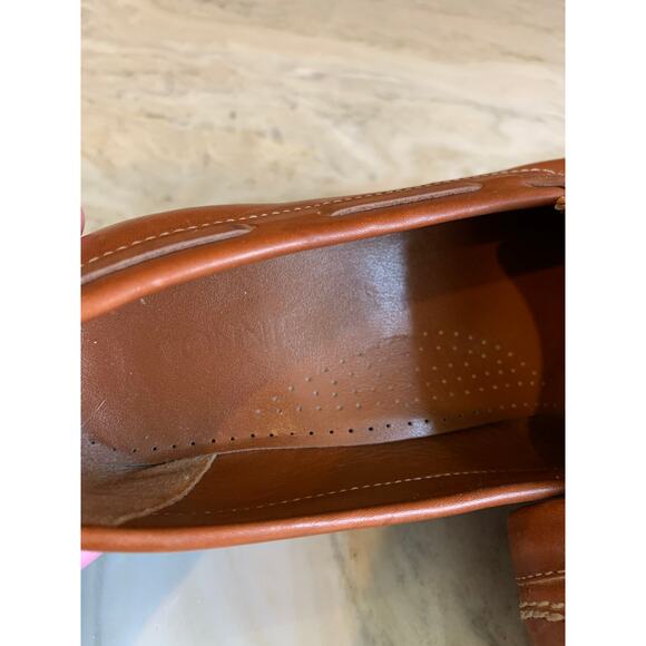 Vintage 90s Connie Lug Sole Leather Kiltie Loafers Brown 7.5 - Picture 8 of 8